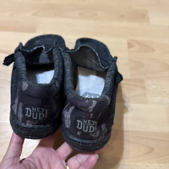 Hey Dude Wally Stretch Midnight Bunker Men Size 19 Black